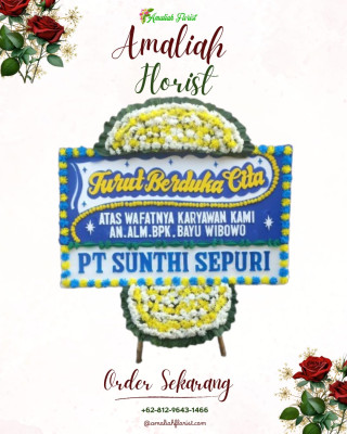 Papan Bunga Duka di Juang