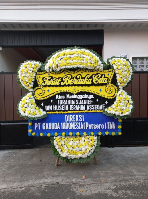 Papan Bunga Duka di Juang
