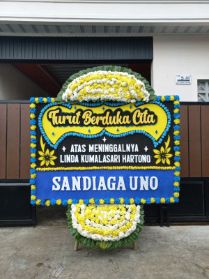 Papan Bunga Duka di Juang